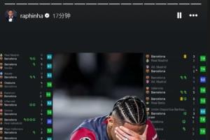 ??開炮！落選最佳11人陣容，拉菲尼亞社媒火力全開狂曬數(shù)據(jù)榮譽(yù)