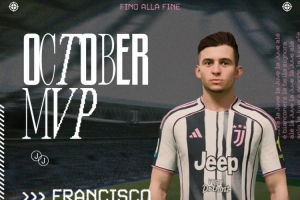 5場(chǎng)1球?小孔塞桑當(dāng)選10月份尤文隊(duì)內(nèi)最佳球員