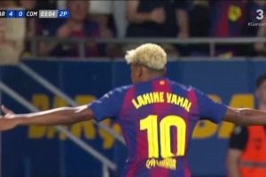 費蘭中路分球送助攻，亞馬爾不停球打門得手梅開二度！