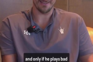 約基奇此前打趣：如果楊瀚森把我打爆了，我是不會(huì)和他合影的??