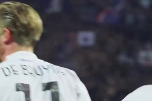 曼徹斯特三叉戟！場邊視角看霍伊倫進(jìn)球，德布勞內(nèi)和小麥開心慶祝