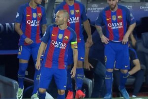 巴薩球迷永恒的回憶！伊涅斯塔 、MSN同框??