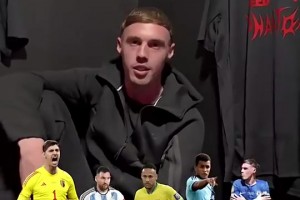 ??帕爾默選五人制陣容：褲襪、梅西、內馬爾、拉維爾+自己