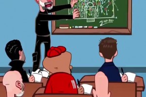 滕哈赫一如既往！外網(wǎng)動(dòng)畫惡搞：孔帕尼是瓜迪奧拉最出色的學(xué)生？