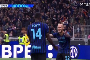 傳射建功！迪馬爾科下底傳中，博尼前點頭球破門