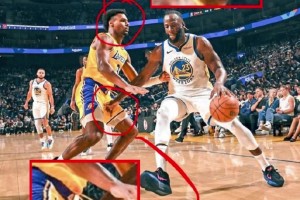 球迷放大賽場(chǎng)細(xì)節(jié)：追夢(mèng)突破過(guò)程中居然抓住了布朗尼的那個(gè)地方……