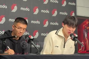 楊瀚森：波特蘭球迷的能量太足了！頭一次感覺這么熱血沸騰的！