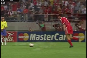 有誰還記得??當年世界杯，邵佳一vs巴西任意球險些破門